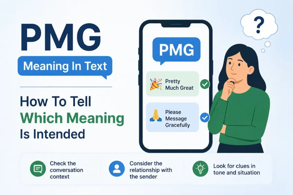PMG Meaning In Text: How to Tell Which Meaning Is Intended in a Conversation