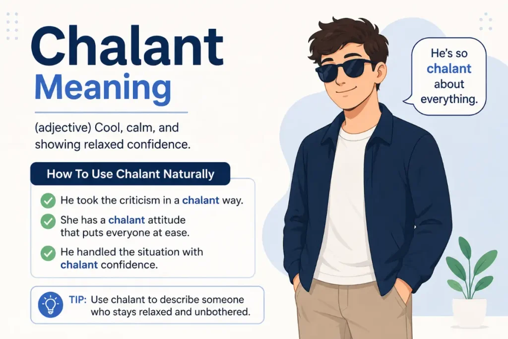 Chalant Meaning explained with natural examples and tips for using chalant naturally.