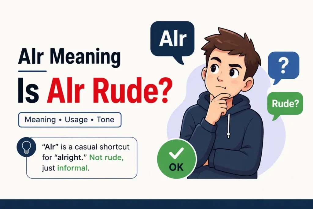 Alr Meaning: Is Alr Rude? Learn what “alr” means and whether it sounds rude or informal.