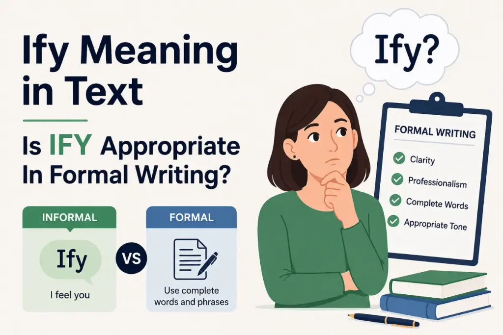 Ify Meaning in Text and its use in formal writing.
