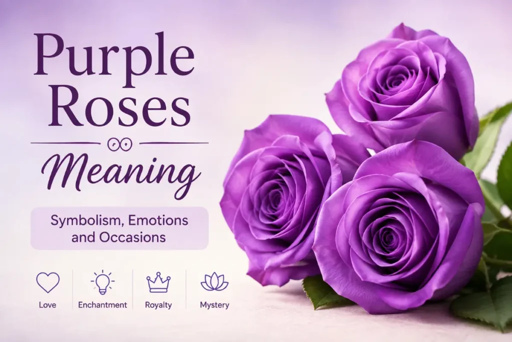 Purple Roses Meaning And Symbolism Explained in 2026