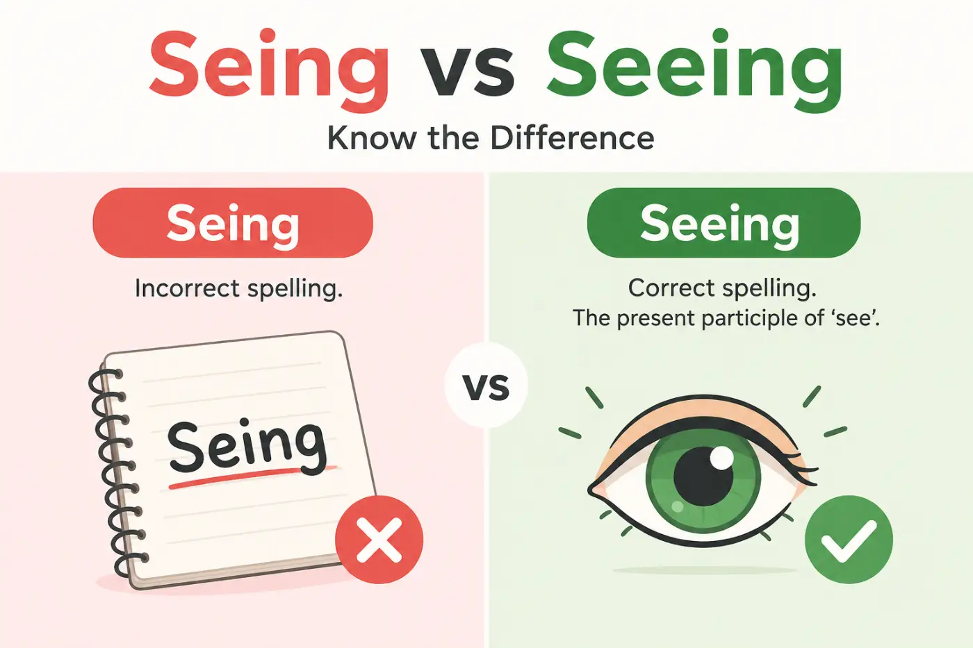 Seing vs Seeing: 7 Mistakes to Avoid in English