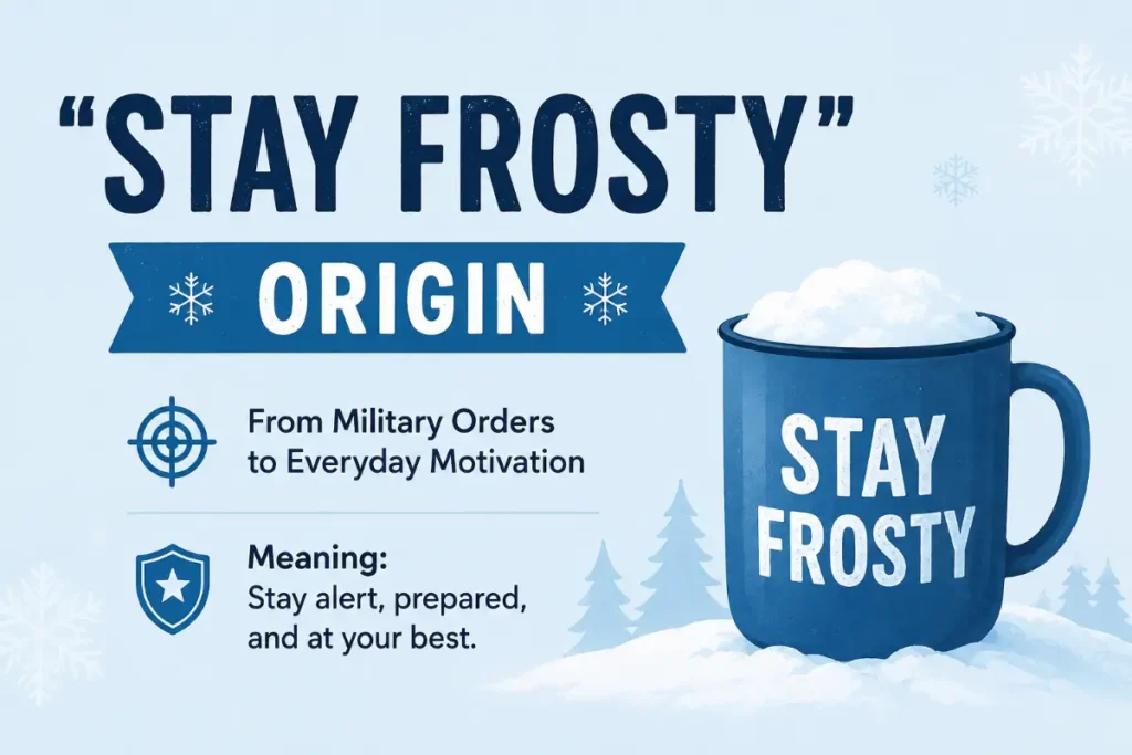 Stay Frosty Meaning Stay Frosty Origin