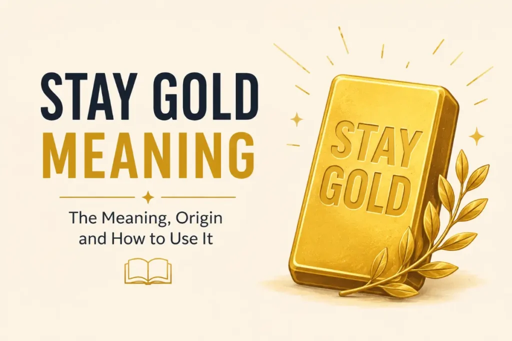 Stay Gold Meaning: The Simple Answer + 7 Examples (2026)