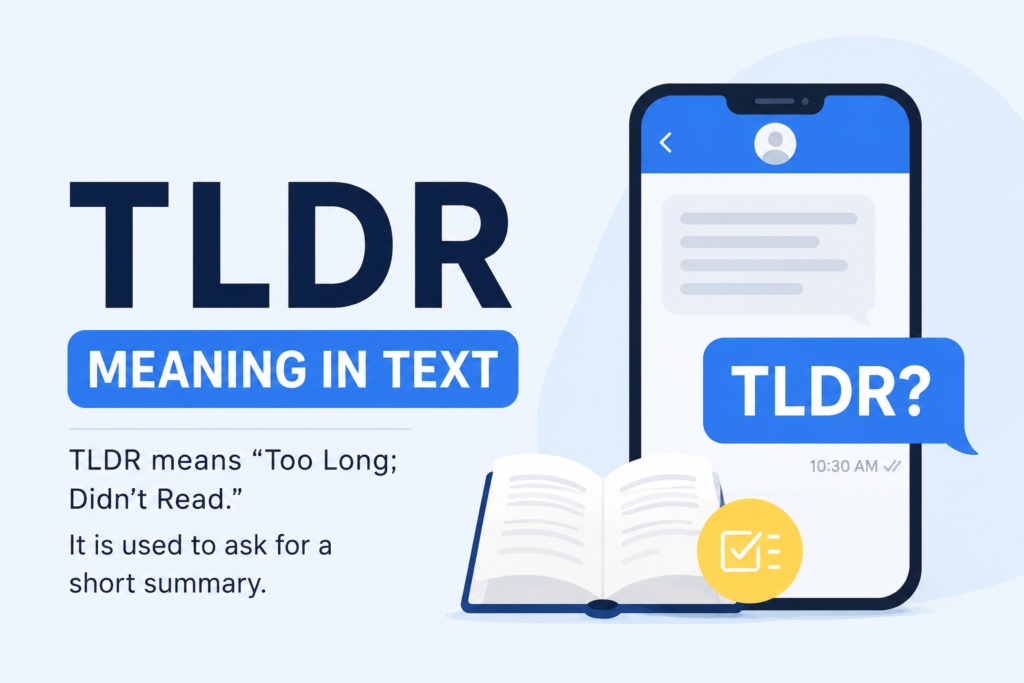 TLDR Meaning In Text: What It Means & How to Use It (2026)