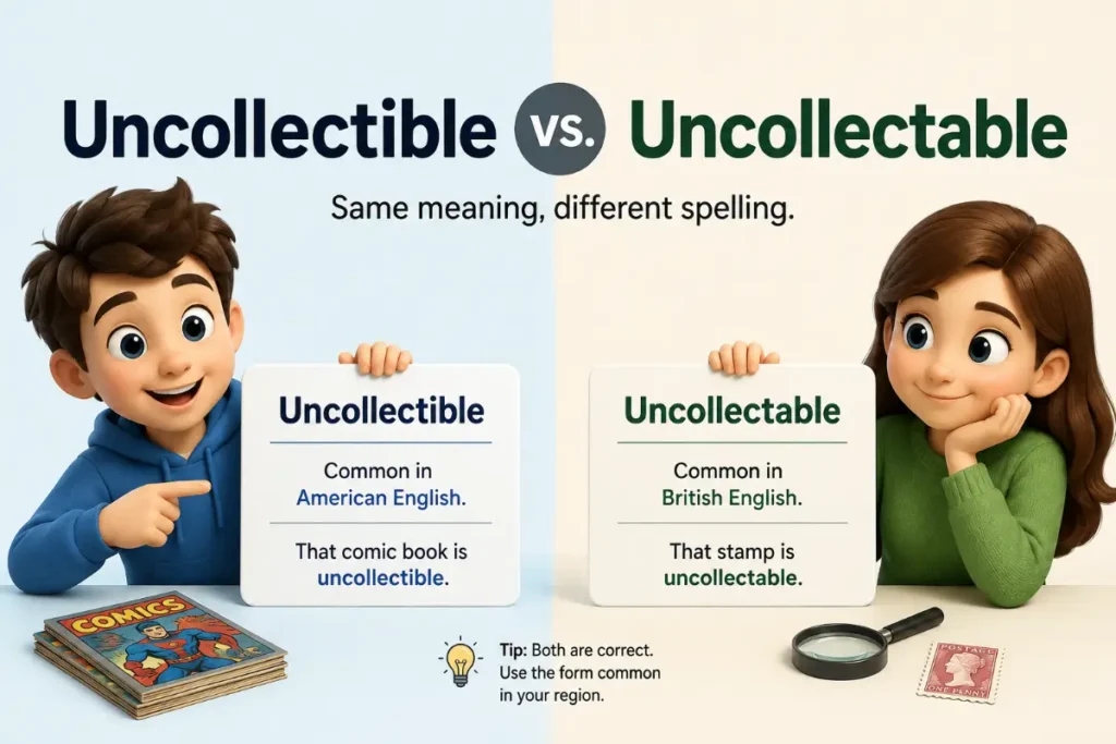Uncollectible vs Uncollectable: The Ultimate 2026 Usage Guide