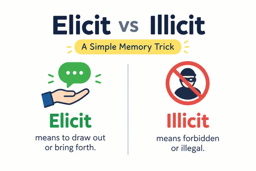 Elicit vs Illicit: A Simple Memory Trick for Grammar