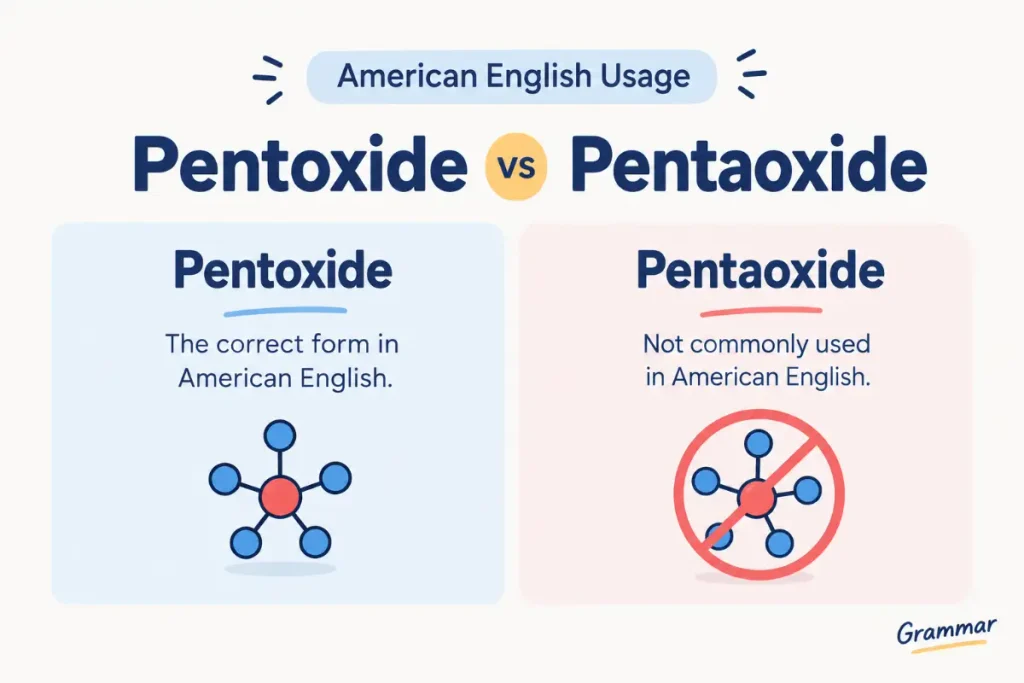 Pentoxide vs Pentaoxide: Which Spelling Is Right? (2026 Guide)