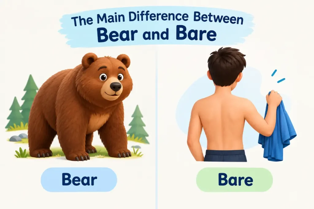 Bear vs Bare: Meaning and Correct Usage (2026 Guide)