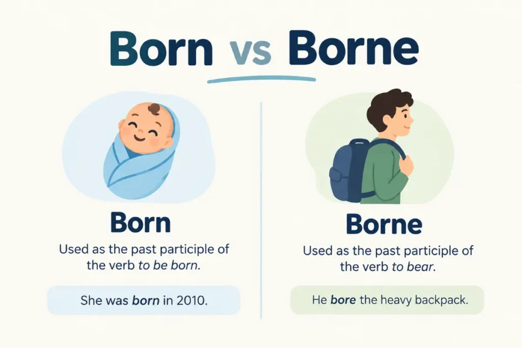 Born vs Borne: Which Word Should You Use? (2026 Guide)