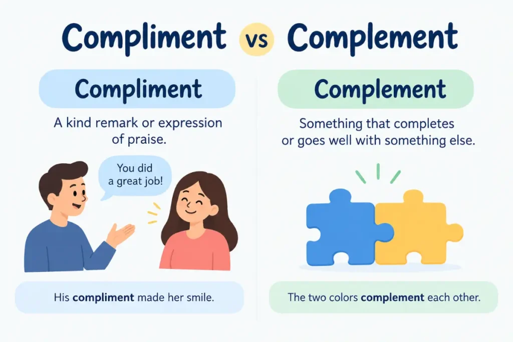 Compliment vs Complement: Which Word Is Correct? (2026)
