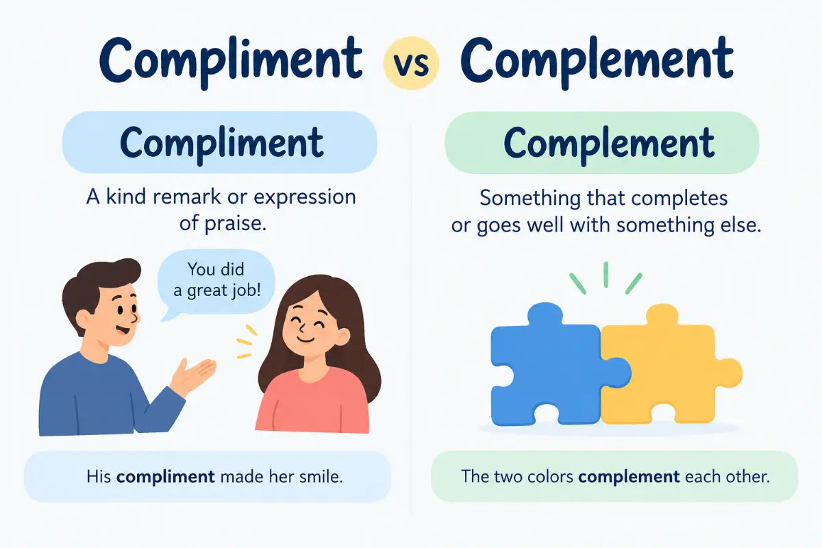 Compliment vs Complement: Which Word Is Correct? (2026)
