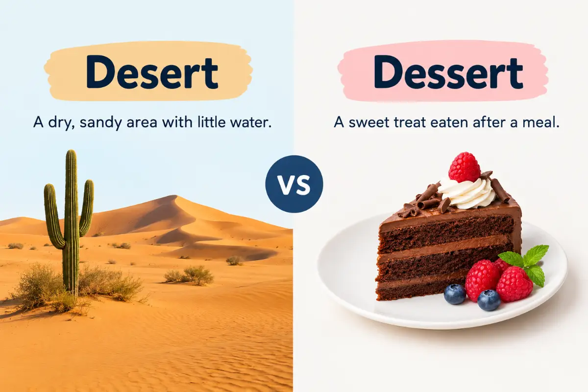 Desert vs Dessert: Which Word Should You Use? (2026 Guide)