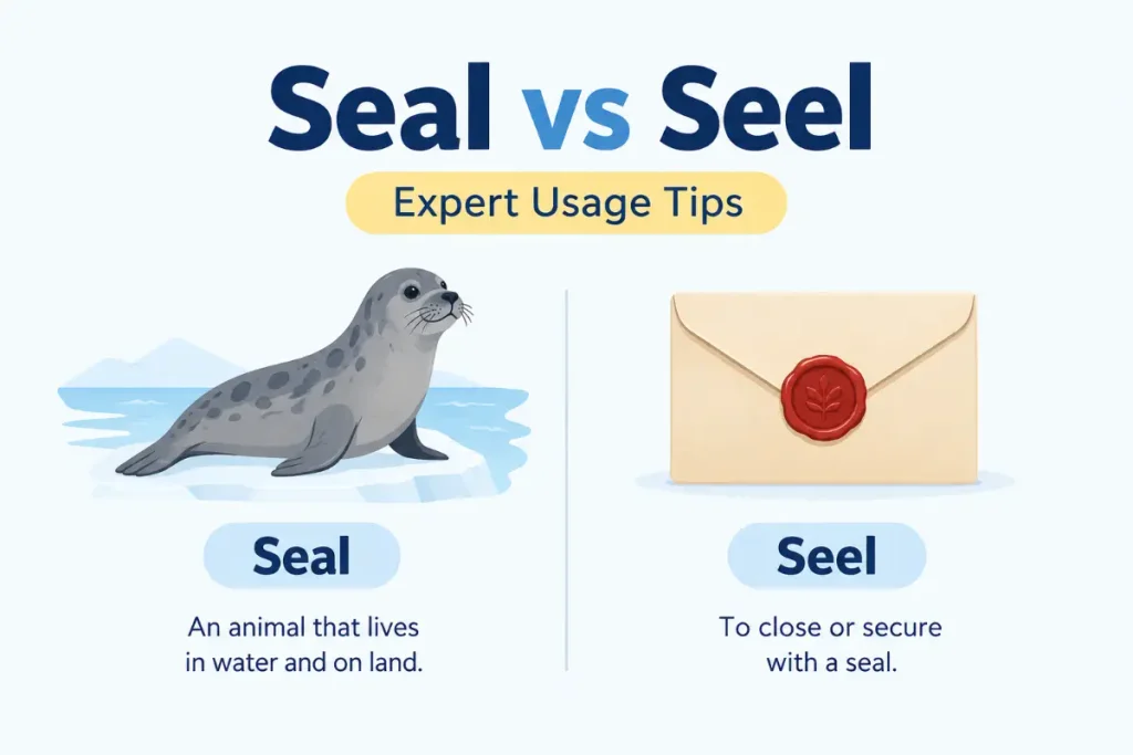 Seal vs Seel: expert usage tips for understanding the difference between these words.