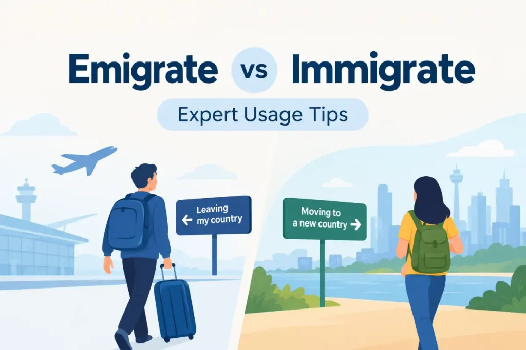 Emigrate vs Immigrate: expert usage tips for understanding leaving and moving to a new country.
