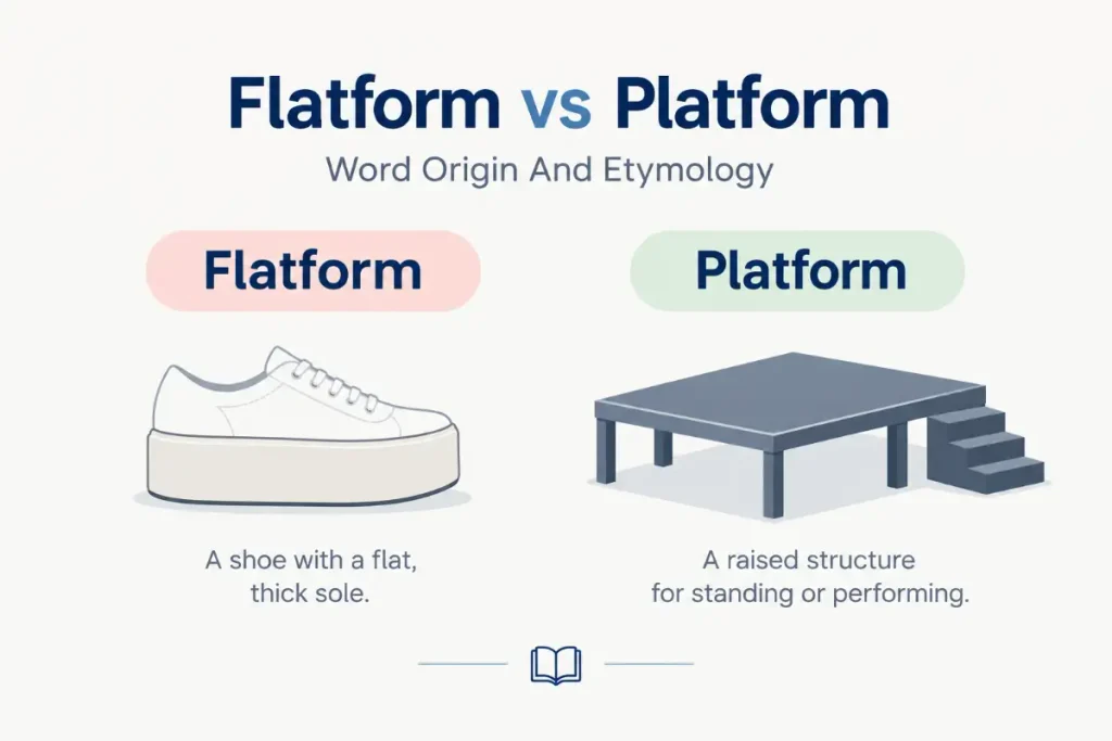Flatform vs Platform: word origin and etymology explained clearly