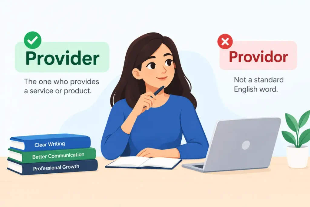 Provider vs Providor: correct spelling for provider in professional writing.