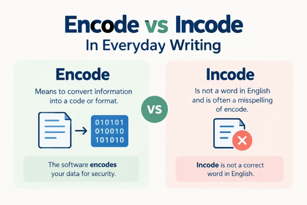 Encode vs Incode in Everyday Writing.
