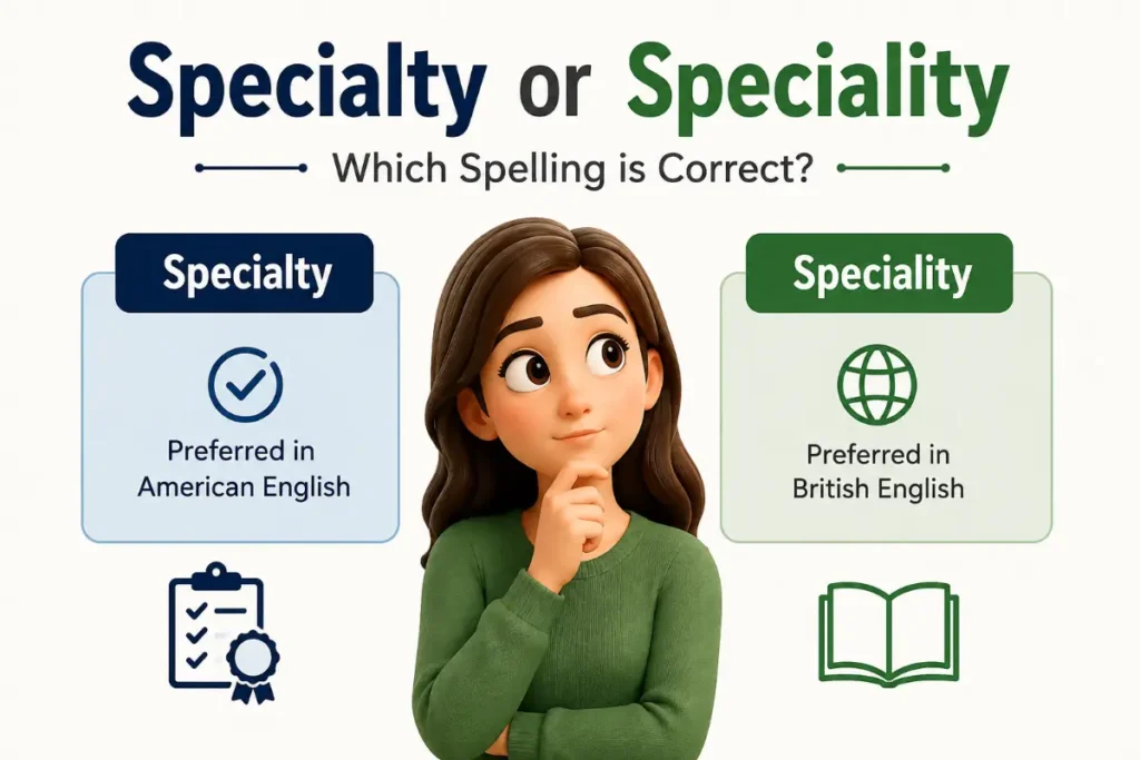 Specialty or Speciality Which Spelling Is Correct (2026 Guide)
