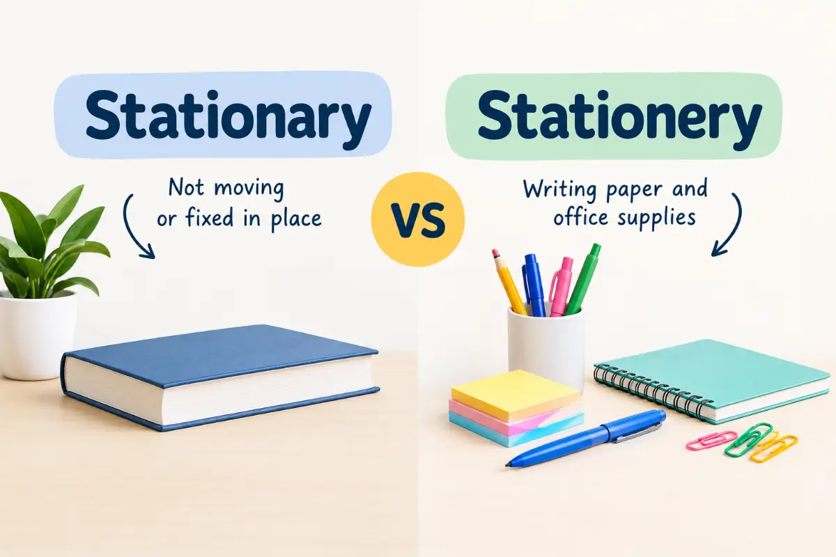 Stationary vs Stationery: Which Spelling Is Correct? 2026 Guide