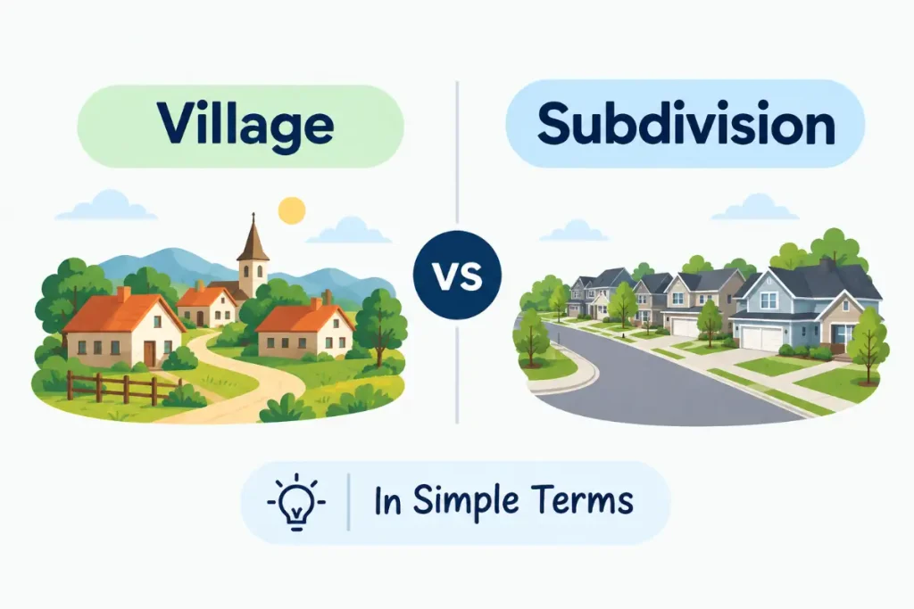 Village vs Subdivision: Don’t Mix Them Up! (2026 Guide)