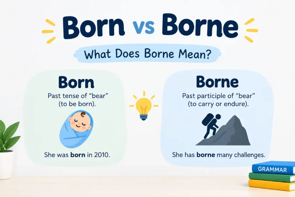 Born vs Borne: What Does Borne Mean?