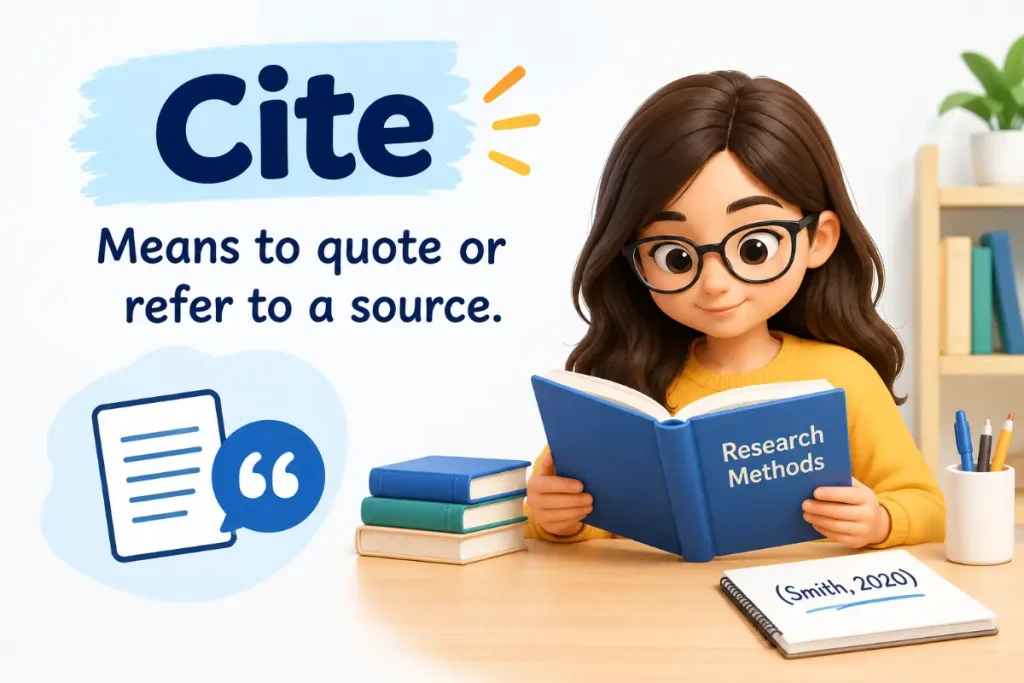 Cite vs Site vs Sight: What Does Cite Mean?