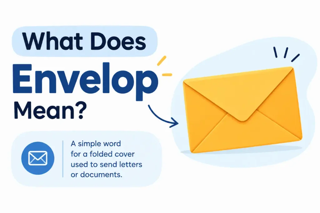Envelop vs envelope: meaning and correct usage explained.