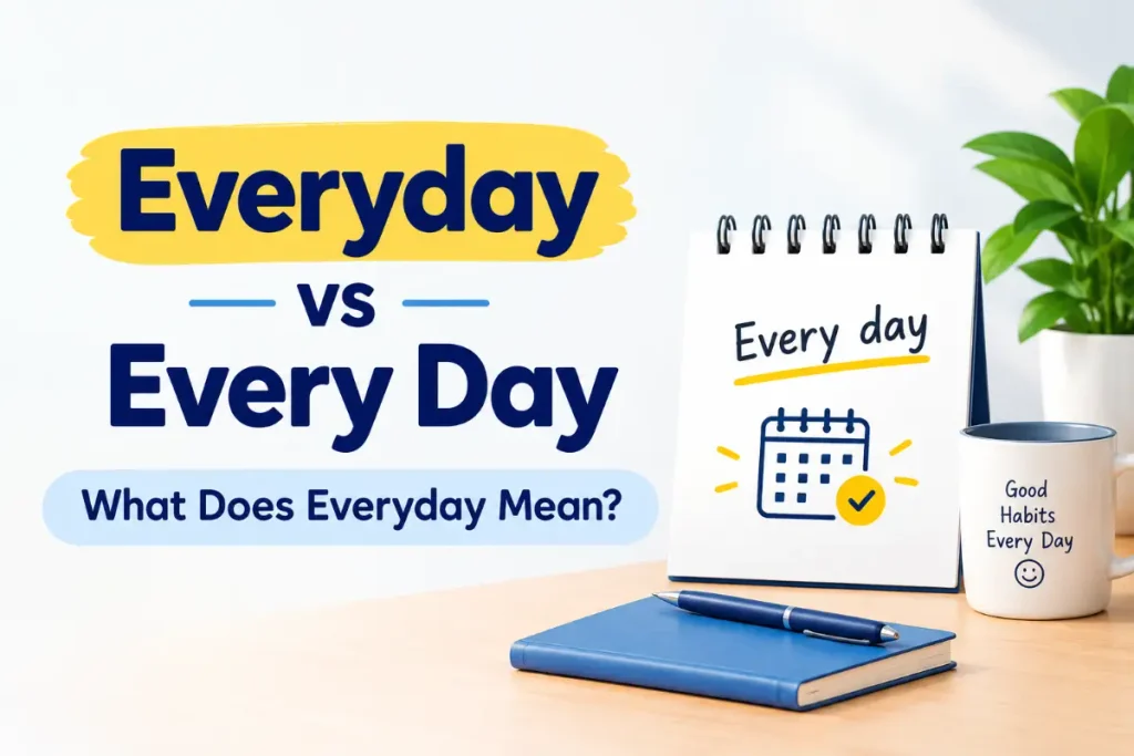 Everyday vs Every Day: what does everyday mean?