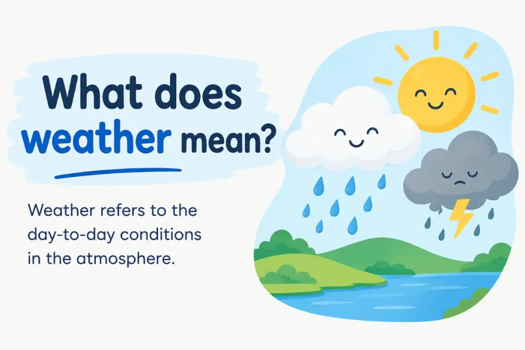 Whether vs weather: Understanding the meaning of weather.