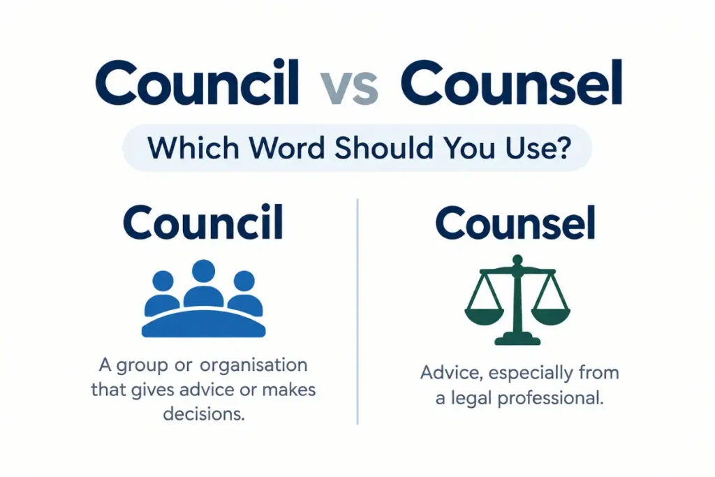 Council vs Counsel: Which Word Should You Use?
