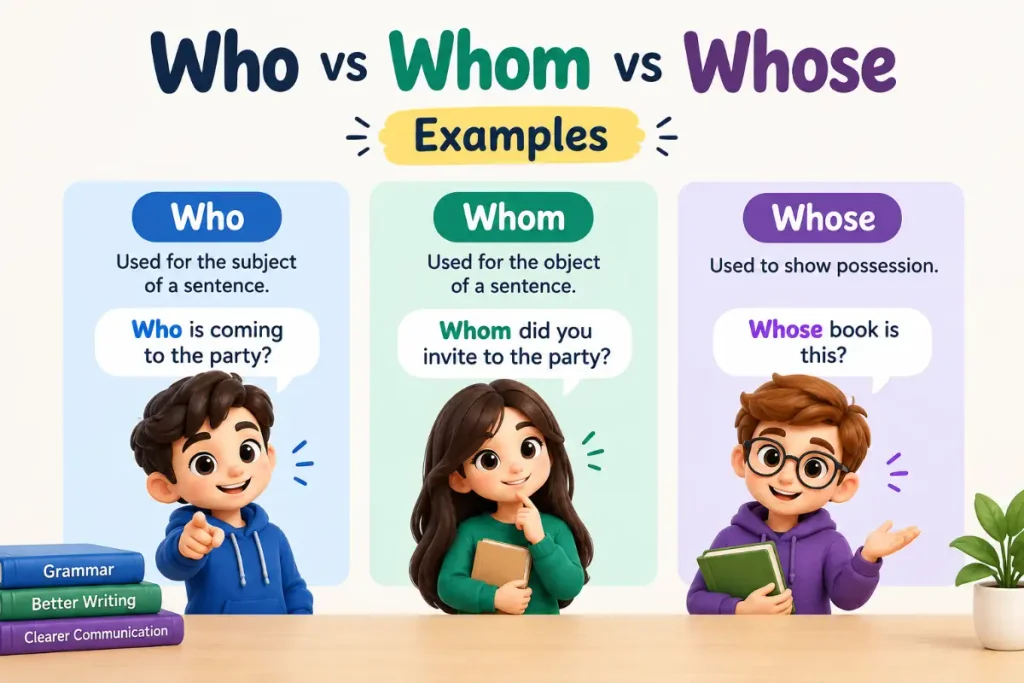 Who vs Whom vs Whose: 20 Easy Rules to Get It Right (2026)