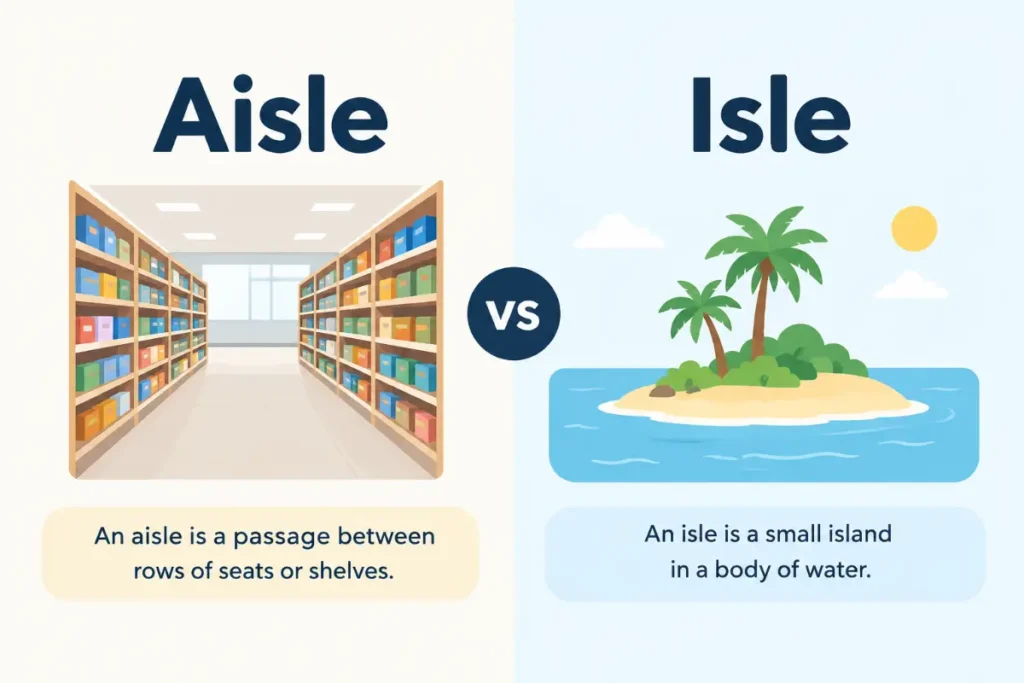 Aisle vs Isle: Which Spelling Should You Use? (2026 Guide)