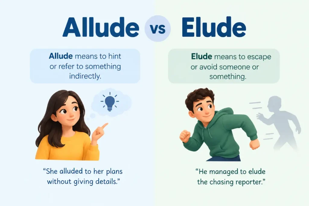 Allude vs Elude Meaning and Usage in 2026