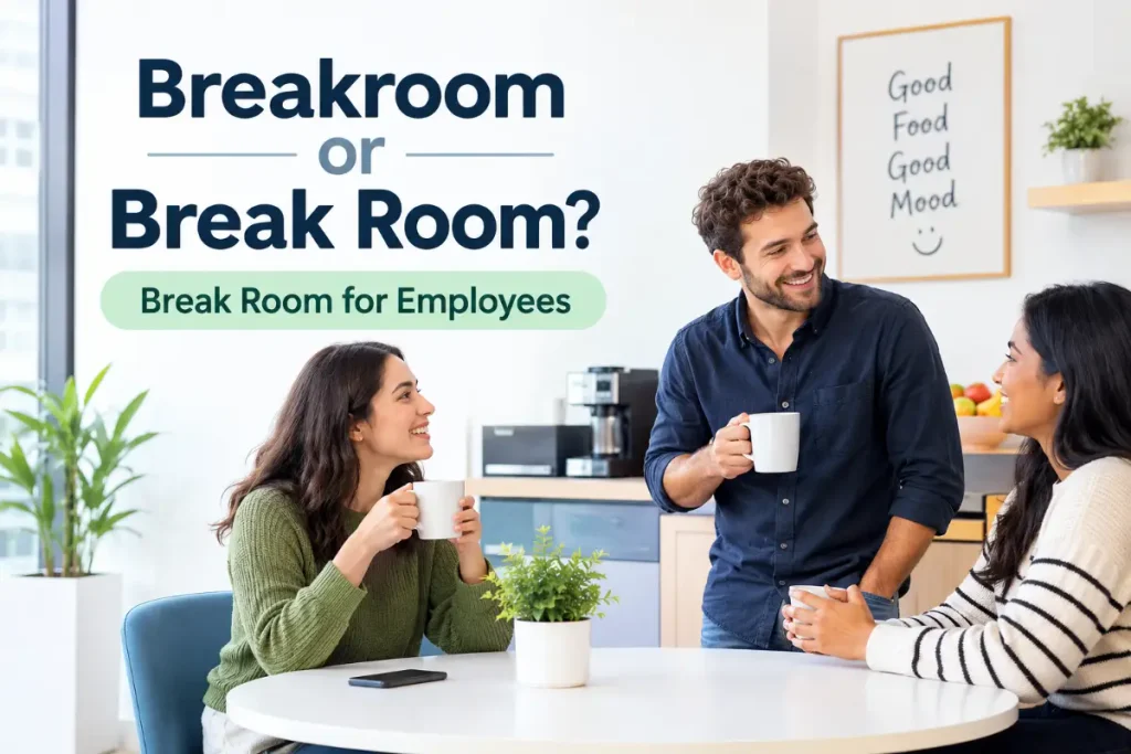 Breakroom or Break Room? A simple guide to correct usage.