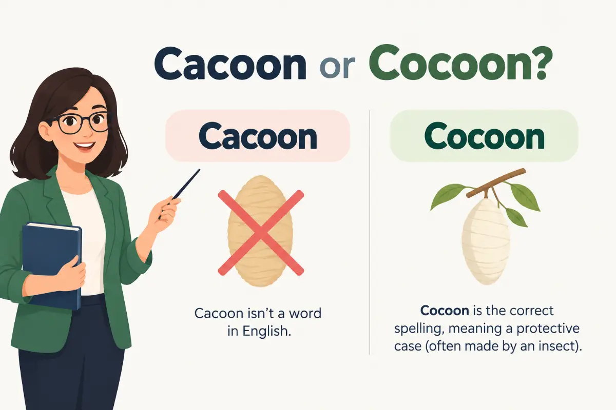 Cacoon or Cocoon Which Spelling Is Correct (2026 Guide)