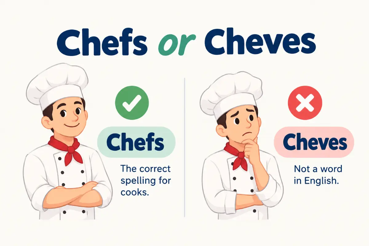 Chefs or Cheves Which Spelling Is Correct (2026 Guide)