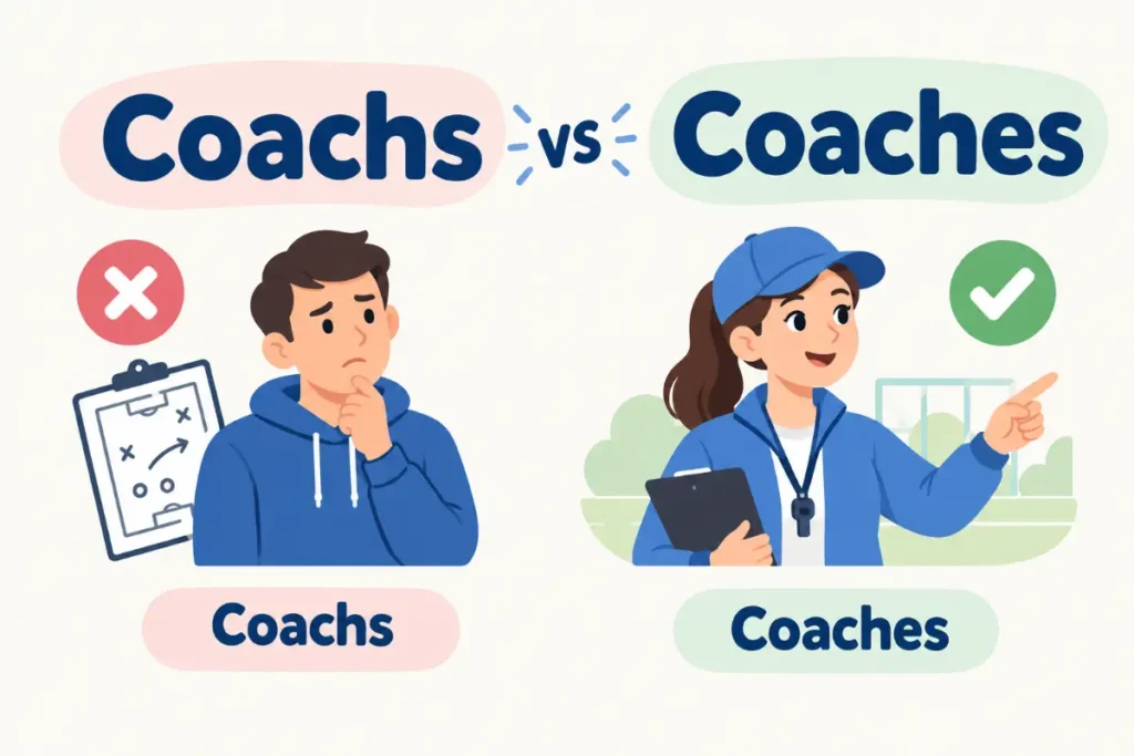 Coachs or Coaches: 5 Simple Rules to Get the Spelling Right (2026)