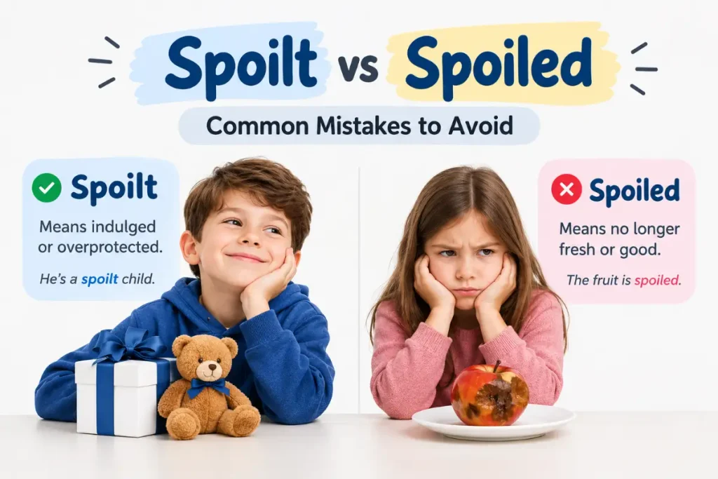 Spoilt vs Spoiled: Common Grammar Mistakes to Avoid