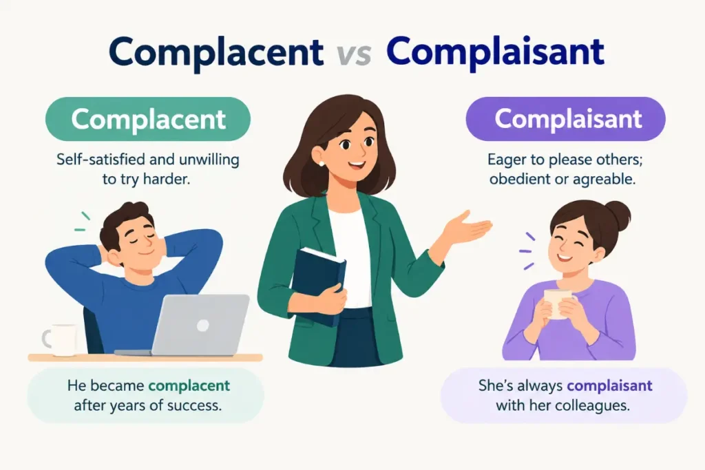 Complacent vs Complaisant: Which Word Is Correct? (2026 Guide)