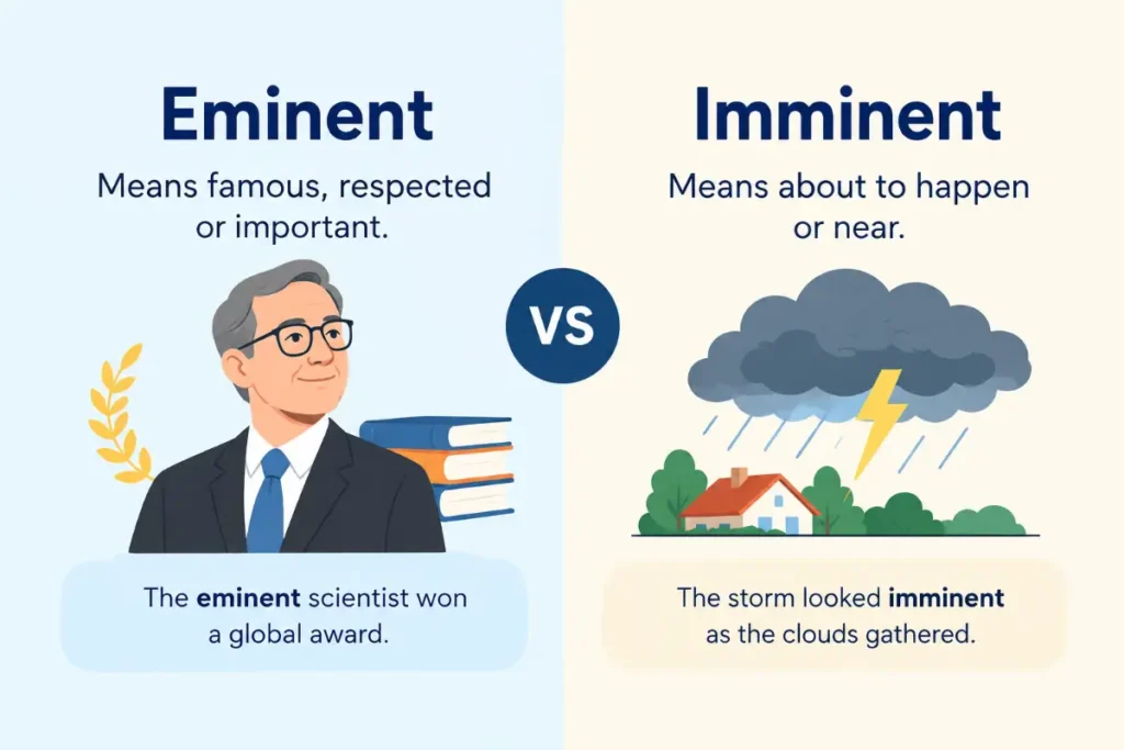 Eminent vs Imminent: 7 Simple Differences Explained (2026)