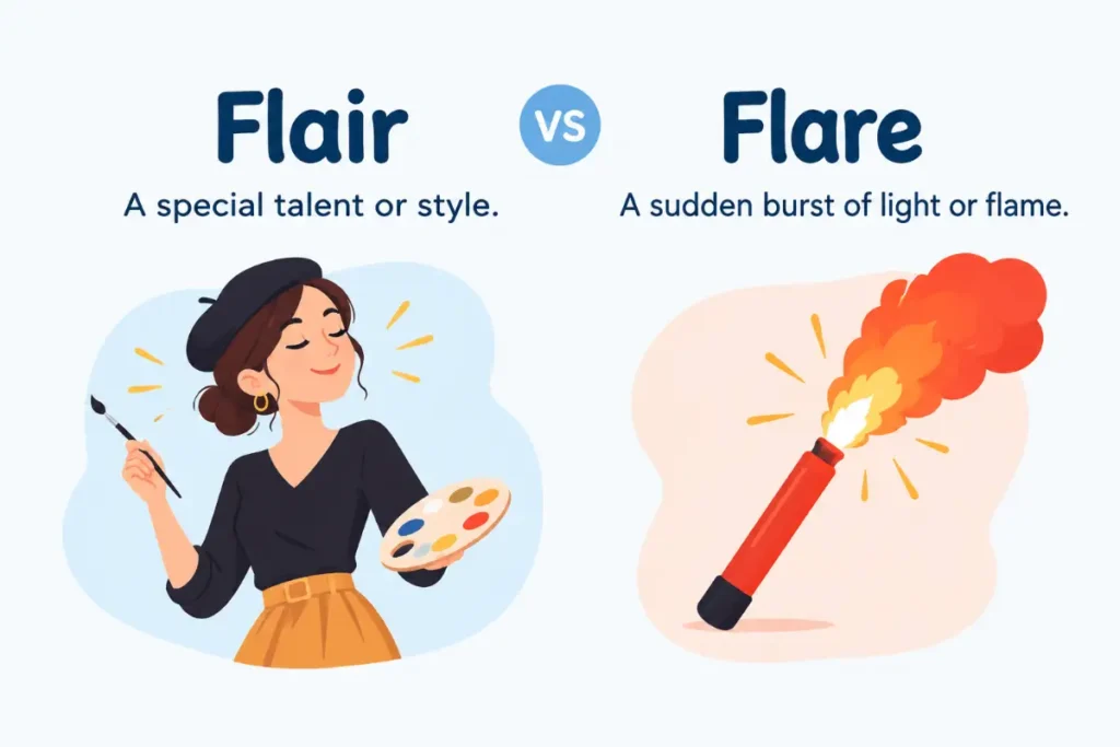 Flair vs Flare Meaning and Correct Usage in 2026