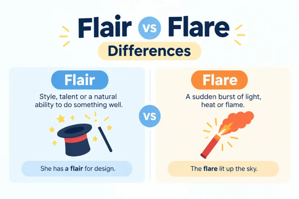 Flair vs Flare: A Clear Guide to Their Differences