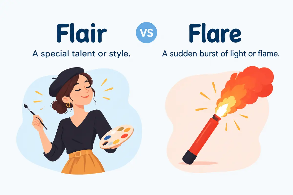 Flair vs Flare Meaning and Correct Usage in 2026