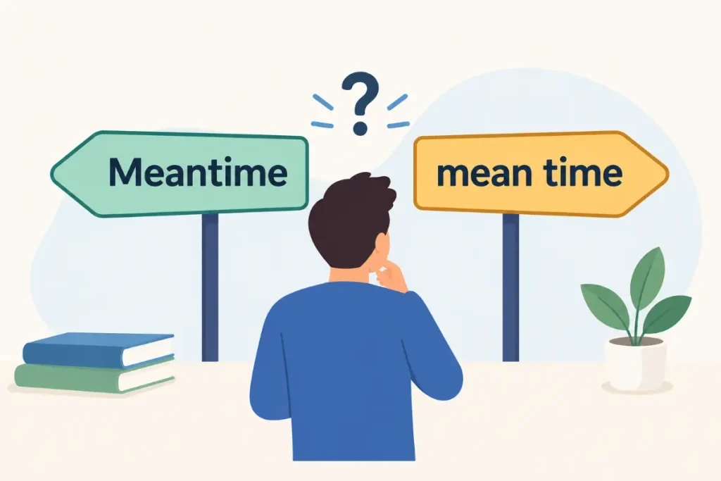 Meantime or mean time: Learn how to choose the right form.