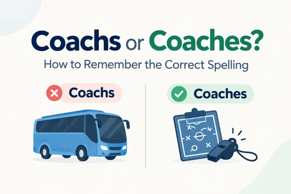 Coachs or Coaches? Learn the Correct Spelling