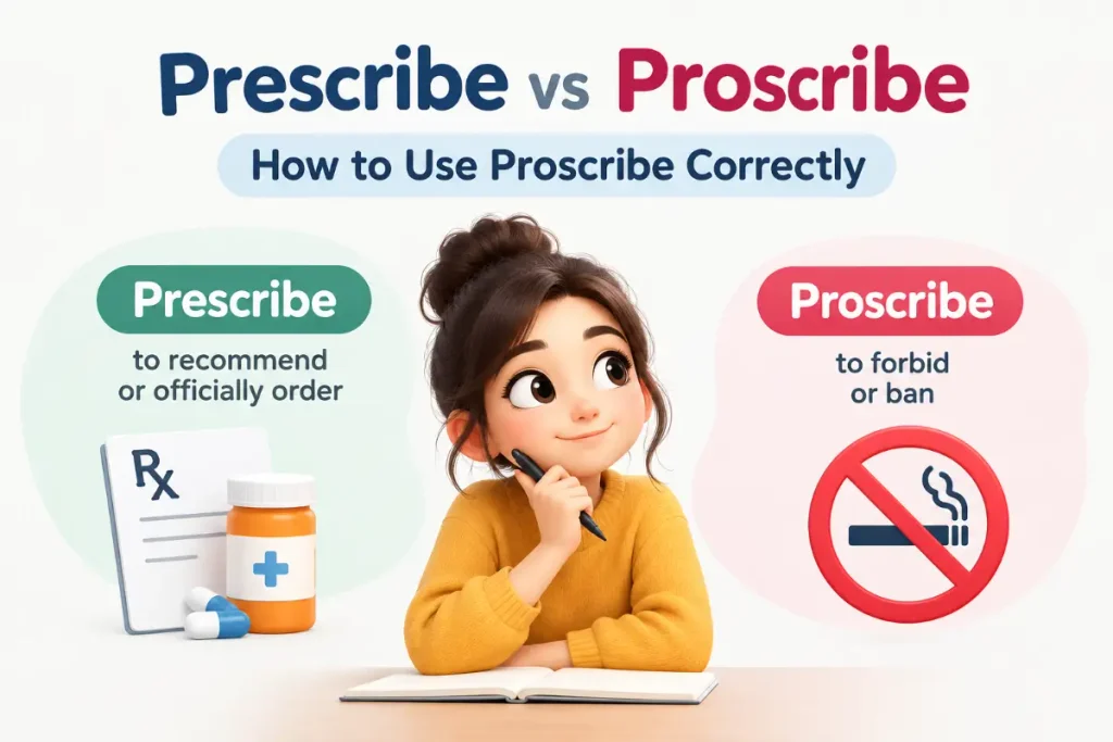 Prescribe vs Proscribe: How to Use Proscribe Correctly in Grammar.