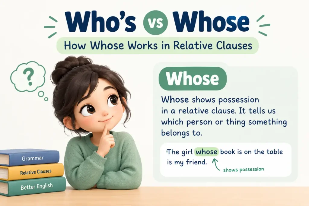 Who’s vs Whose: How Whose Works in Relative Clauses