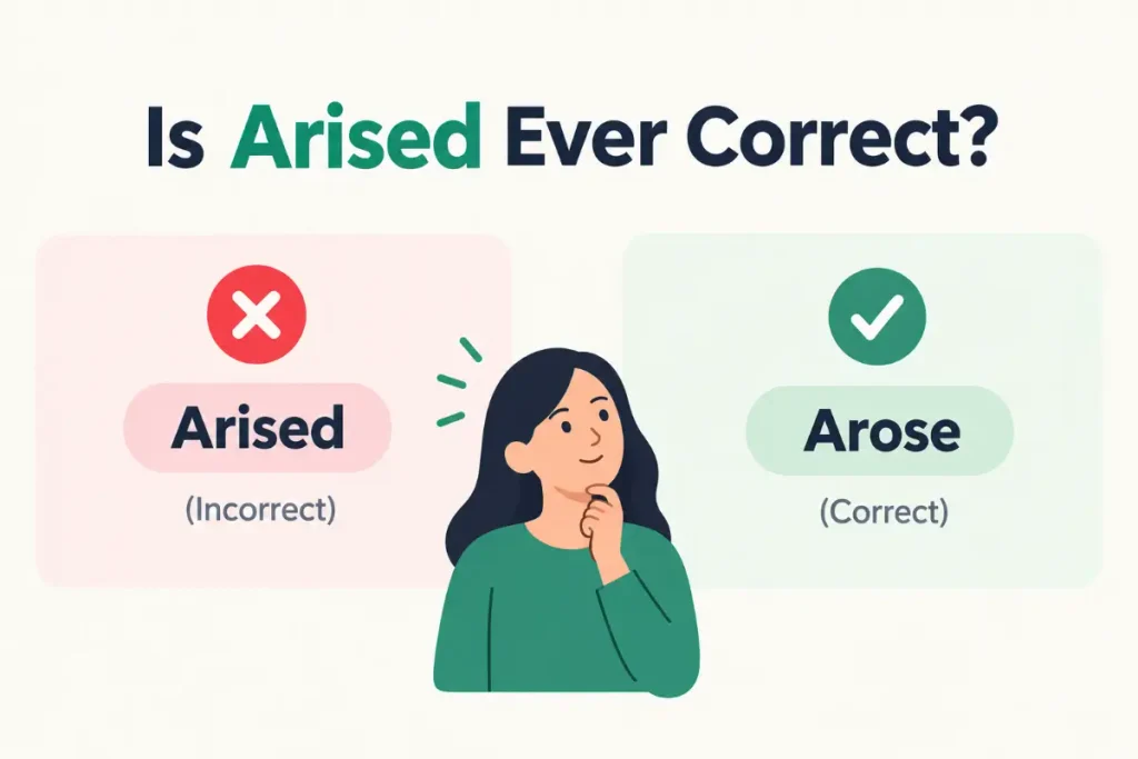 Is Arised Ever Correct? A simple grammar illustration.