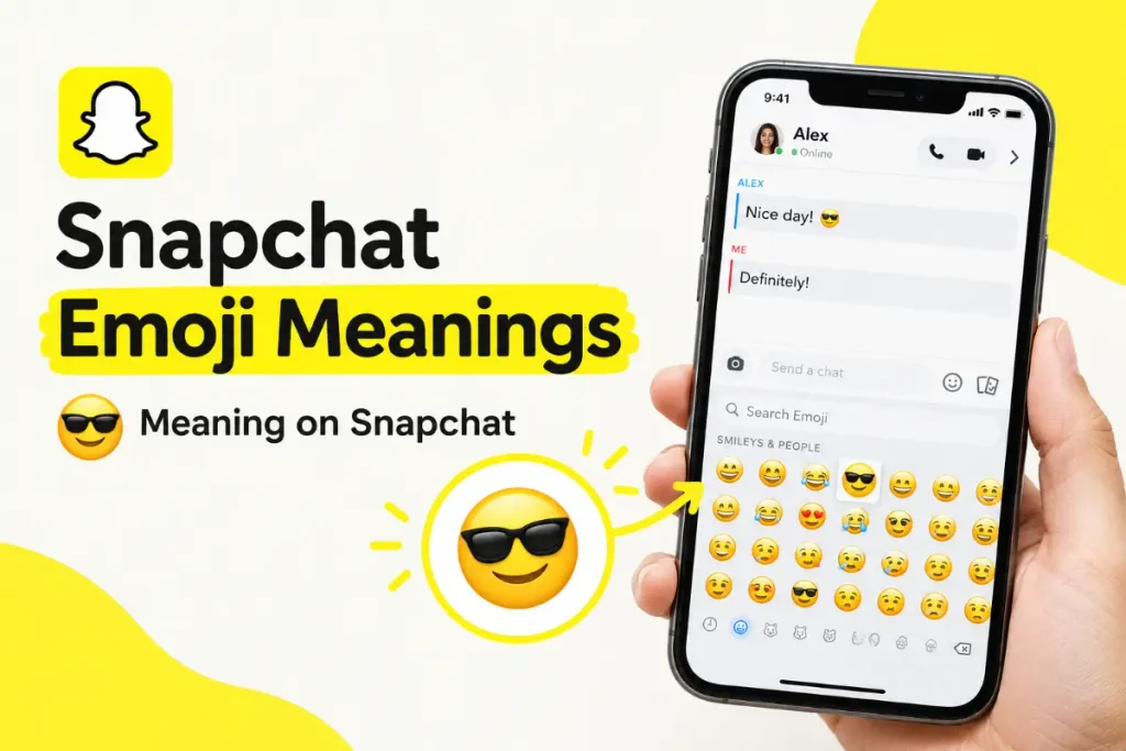 Snapchat Emoji Meanings: 😎 Meaning on Snapchat